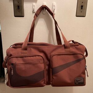 Nike Athletic Utility Power 2.0 Duffel Bag in Purple with Black Accents